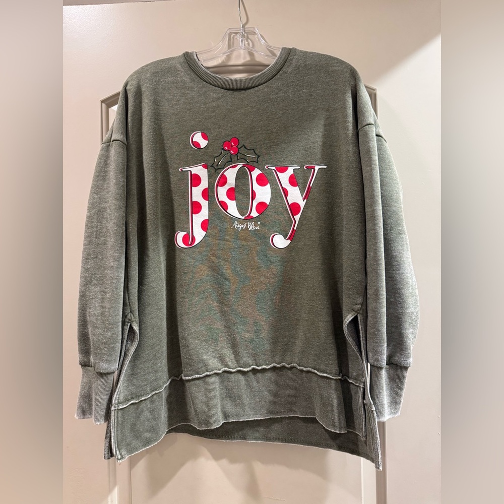 August Bleu Green Sweatershirt med